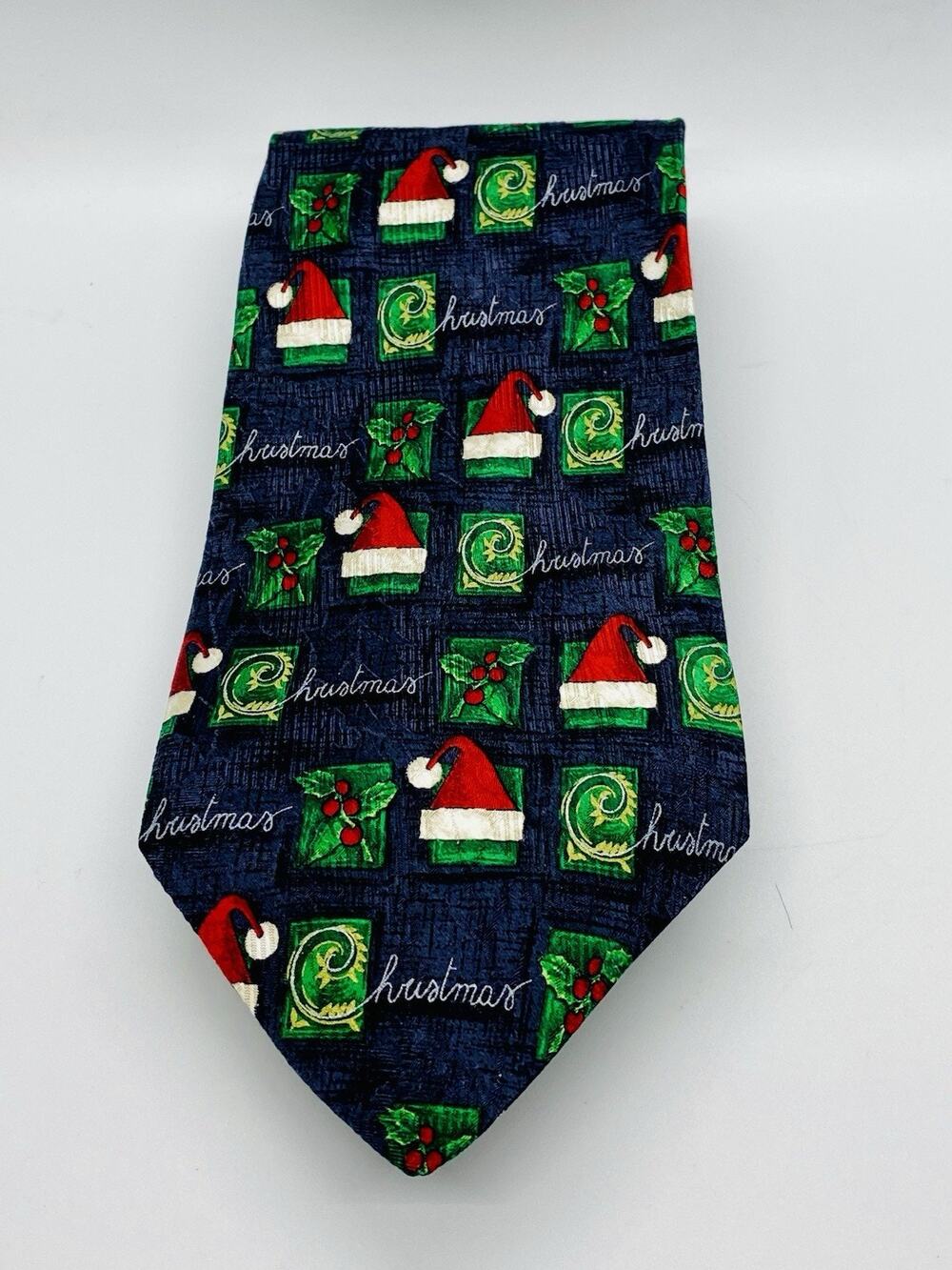 Robert Talbott For Nordstrom Christmas Santa Claus Hat Silk Hand Sewn Tie